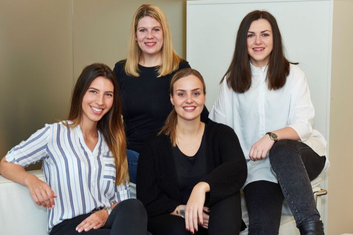 Janine Lamp de Magalhãe, Anika Santjer, Nele Weißenborn und Irina Gisbrecht